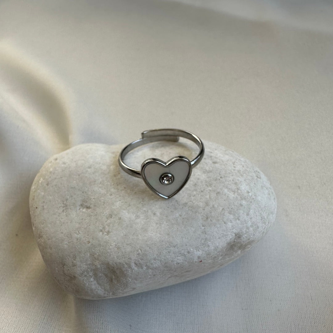 Anillo Corazón Circonita